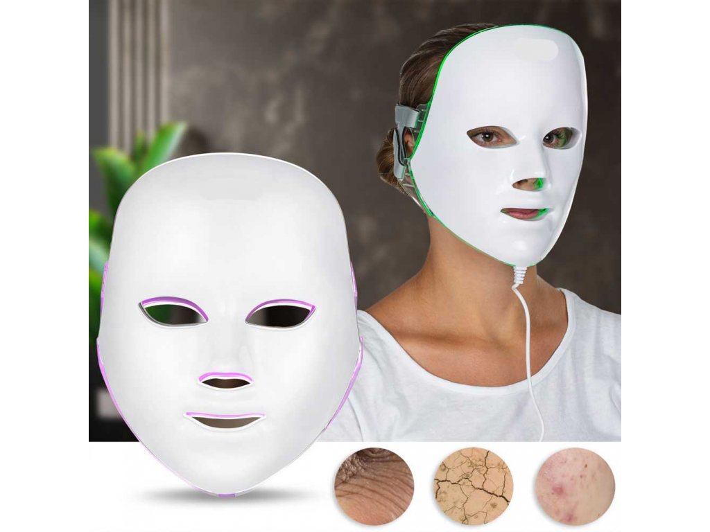 mască profesională cu LED pentru fototerapie